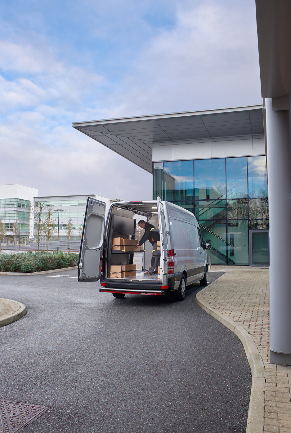 Ford Transit met Modul-Express legborden