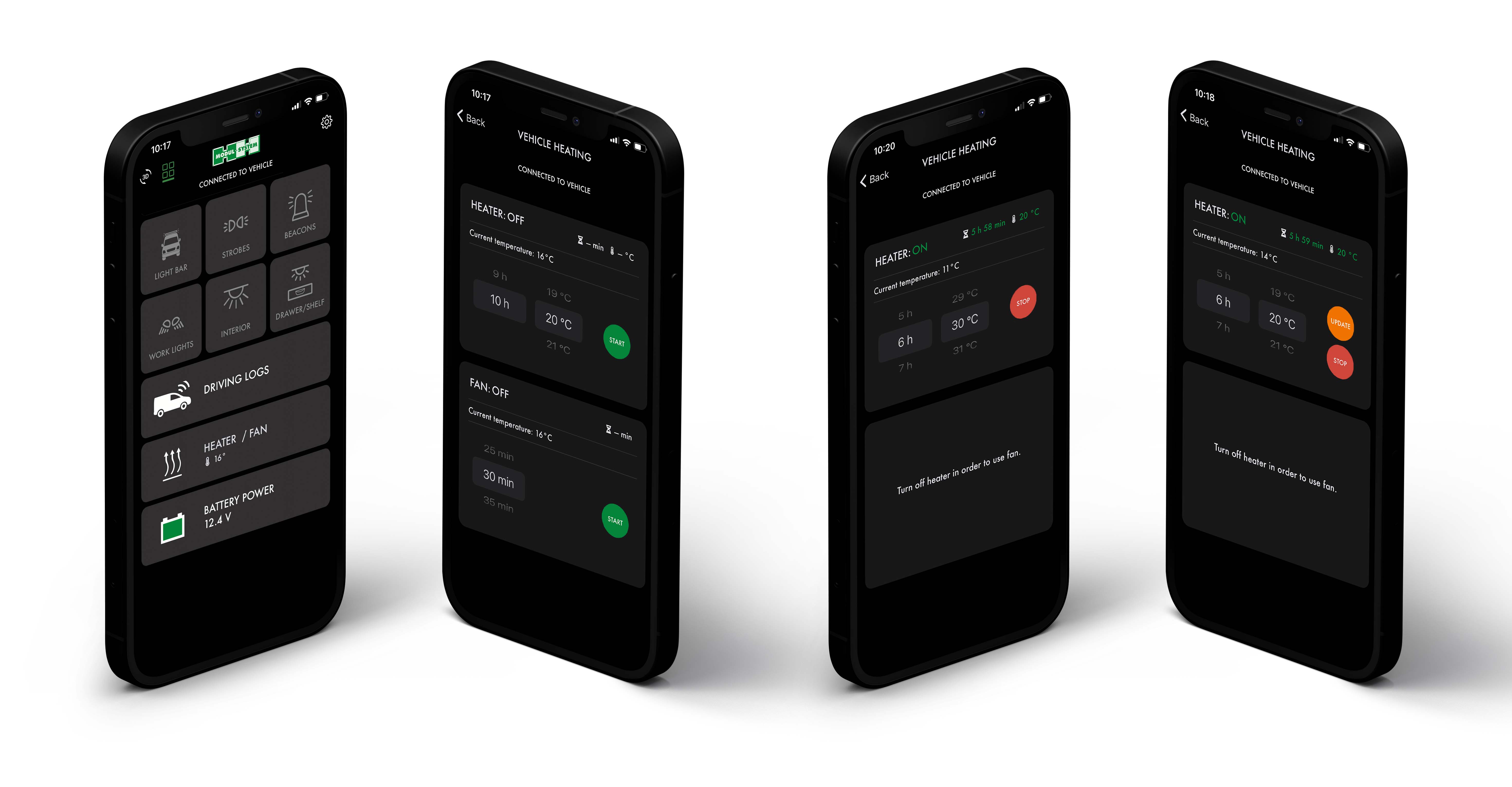 Gebruik uw Eberspächer-kachel in combinatie met Modul-Connect 